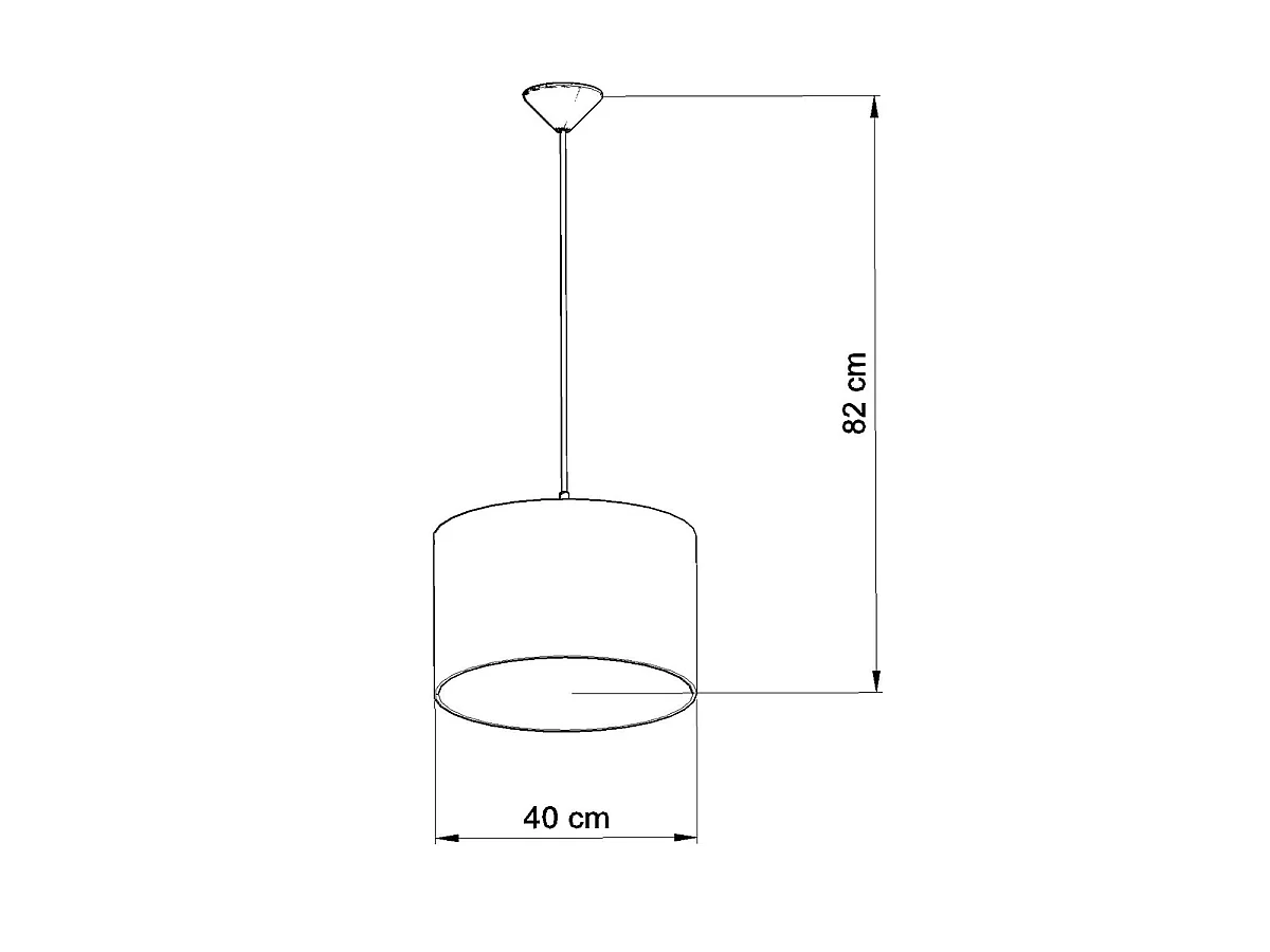 Lampe Suspendues Piłka Moderne En Pvc - 1 Sources Lumineuses - L.40 X H.82 Cm - Blanc Noir