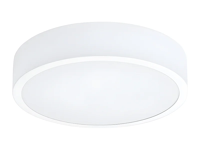 Plafonniers Onyx Minimaliste En Aluminium - 1 Sources Lumineuses - L.30 X H.6 Cm - Blanc