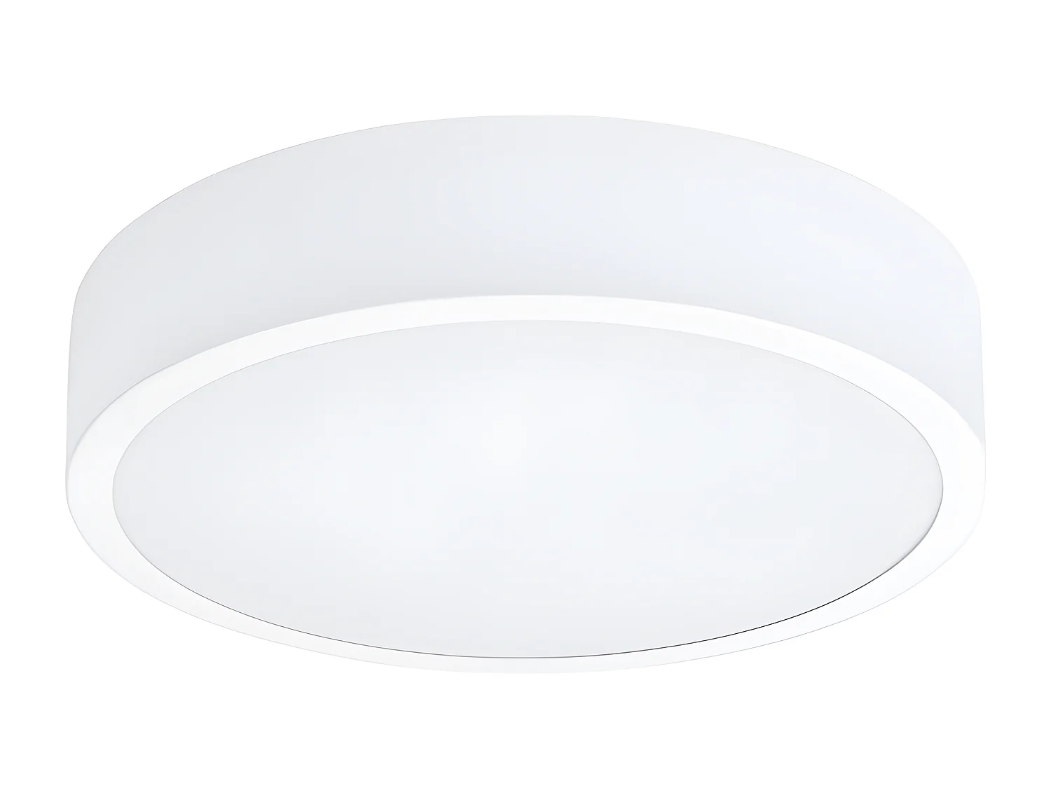 Lampade Da Soffitto Onyx Minimalista Di Alluminio - 1 Sorgenti Luminose - L.30 X A.6 Cm - Bianco