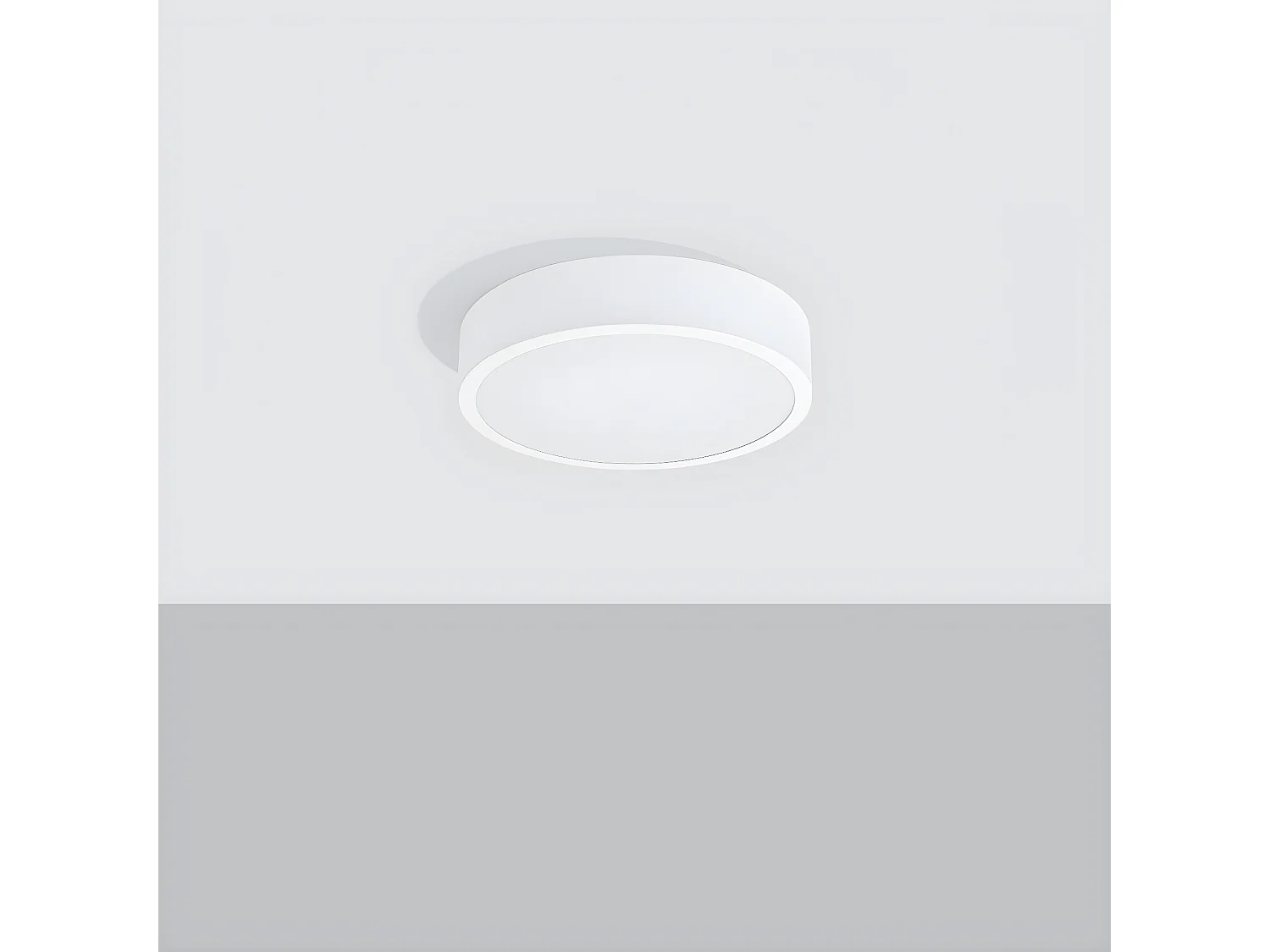 Lampade Da Soffitto Onyx Minimalista Di Alluminio - 1 Sorgenti Luminose - L.30 X A.6 Cm - Bianco