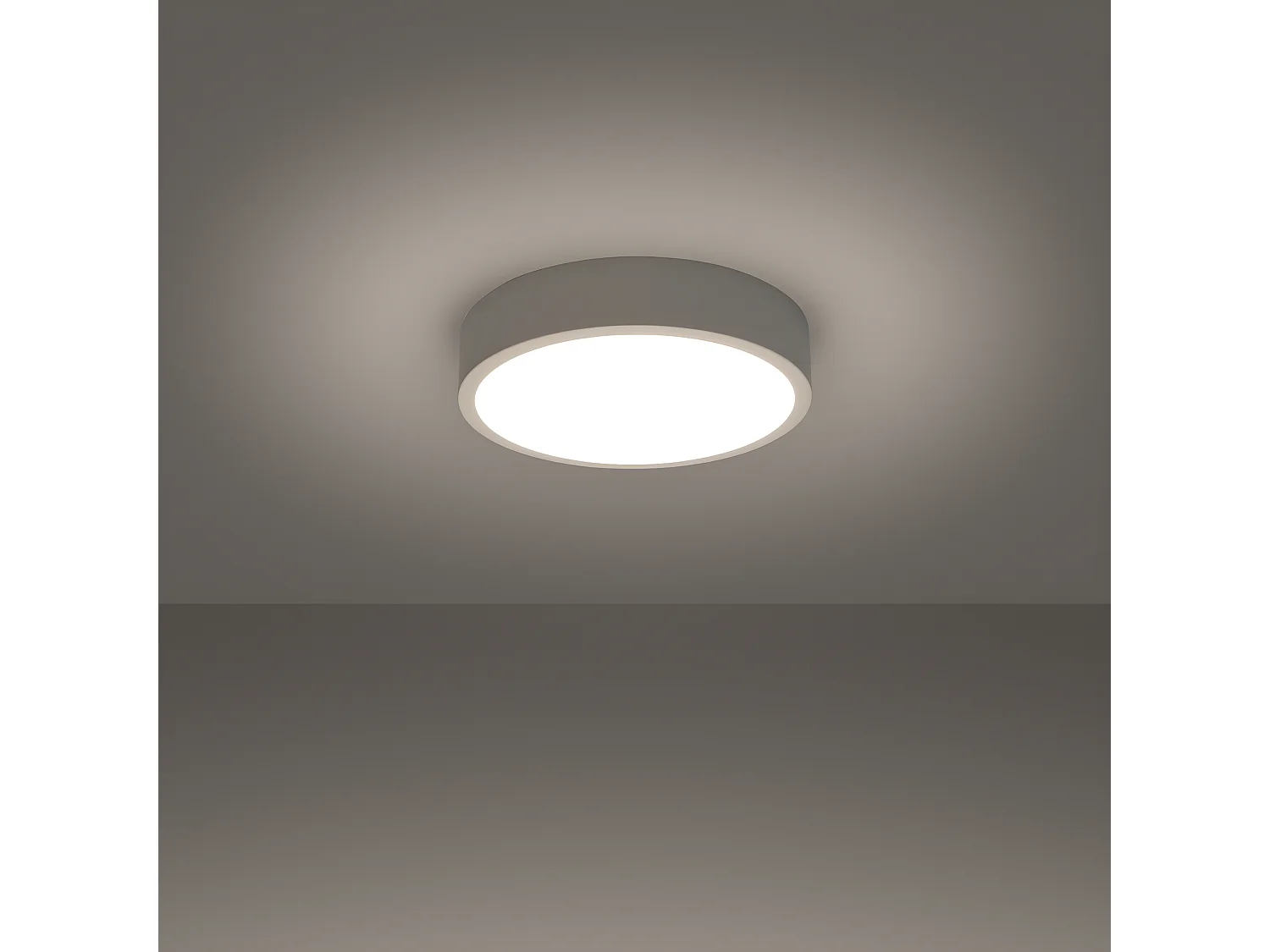 Lampade Da Soffitto Onyx Minimalista Di Alluminio - 1 Sorgenti Luminose - L.30 X A.6 Cm - Bianco