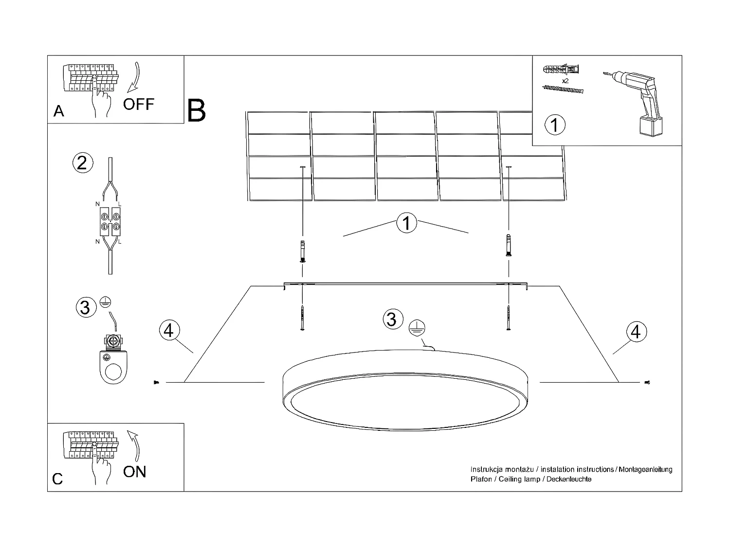 Lampade Da Soffitto Onyx Minimalista Di Alluminio - 1 Sorgenti Luminose - L.30 X A.6 Cm - Bianco