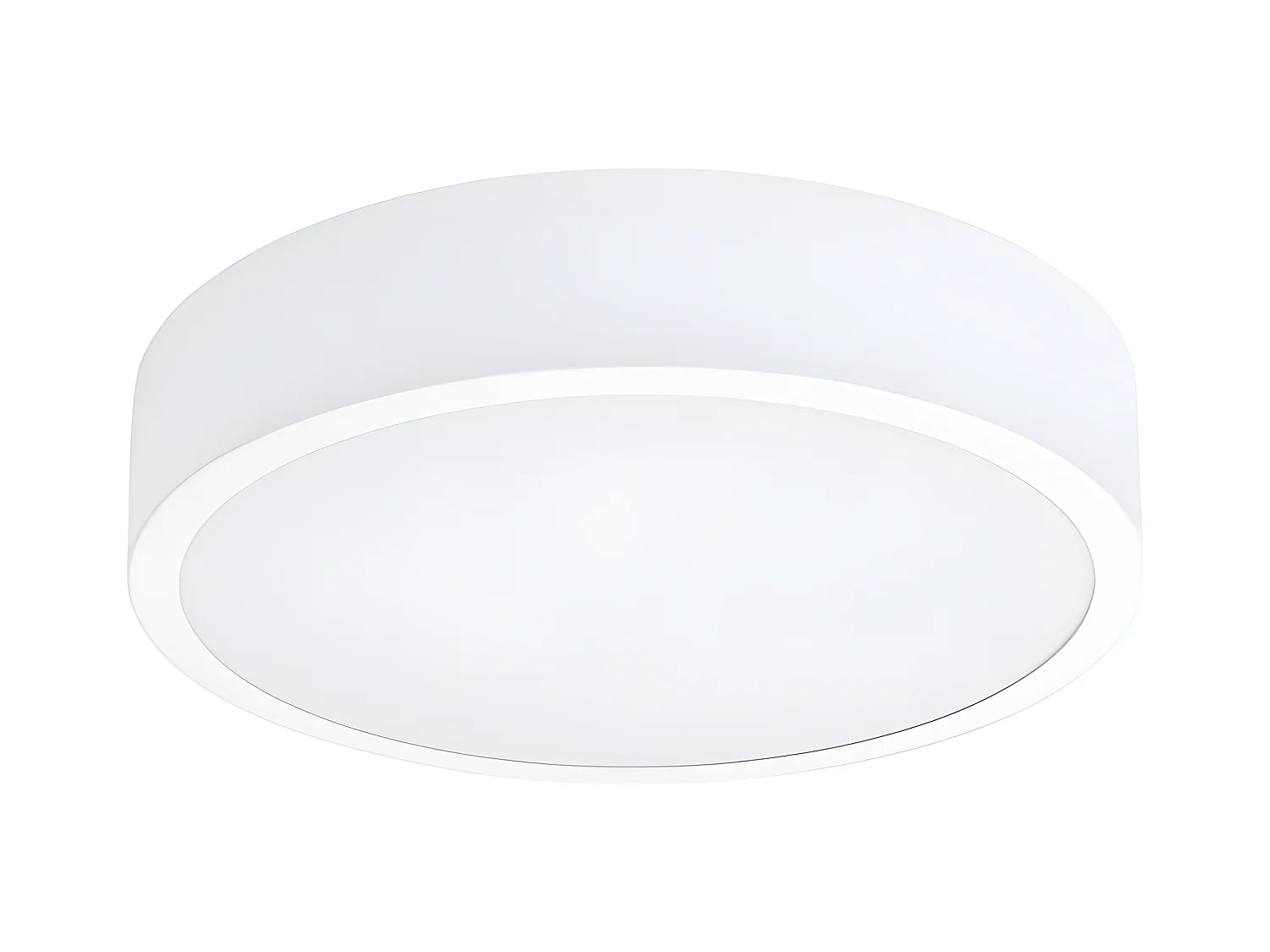 Plafondlampen Onyx Minimalistisch Van  - 1 Lichtbronnen - L.30 X H.6 Cm - Wit