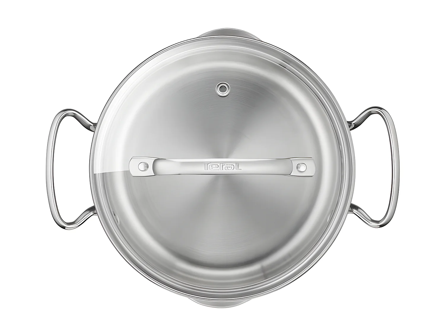 TEFAL Duetto+ Faitout 18 cm, Induction, Acier inoxydable haute qualité, Garantie 10 ans, Poignées rivetées, Couvercle verre