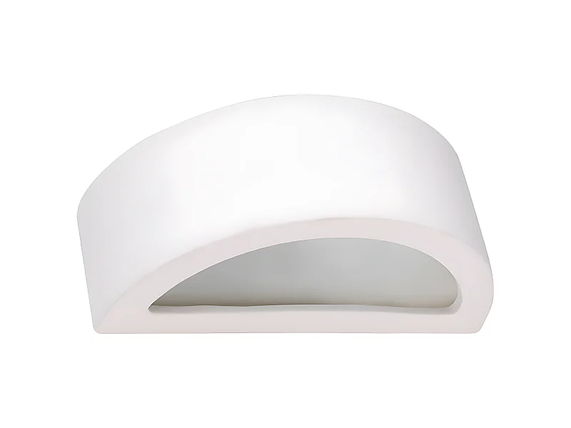 Wandlampen Atena Modern Aus  Keramik - 1 Lichtquellen - L.30 X H. Cm - Weiß