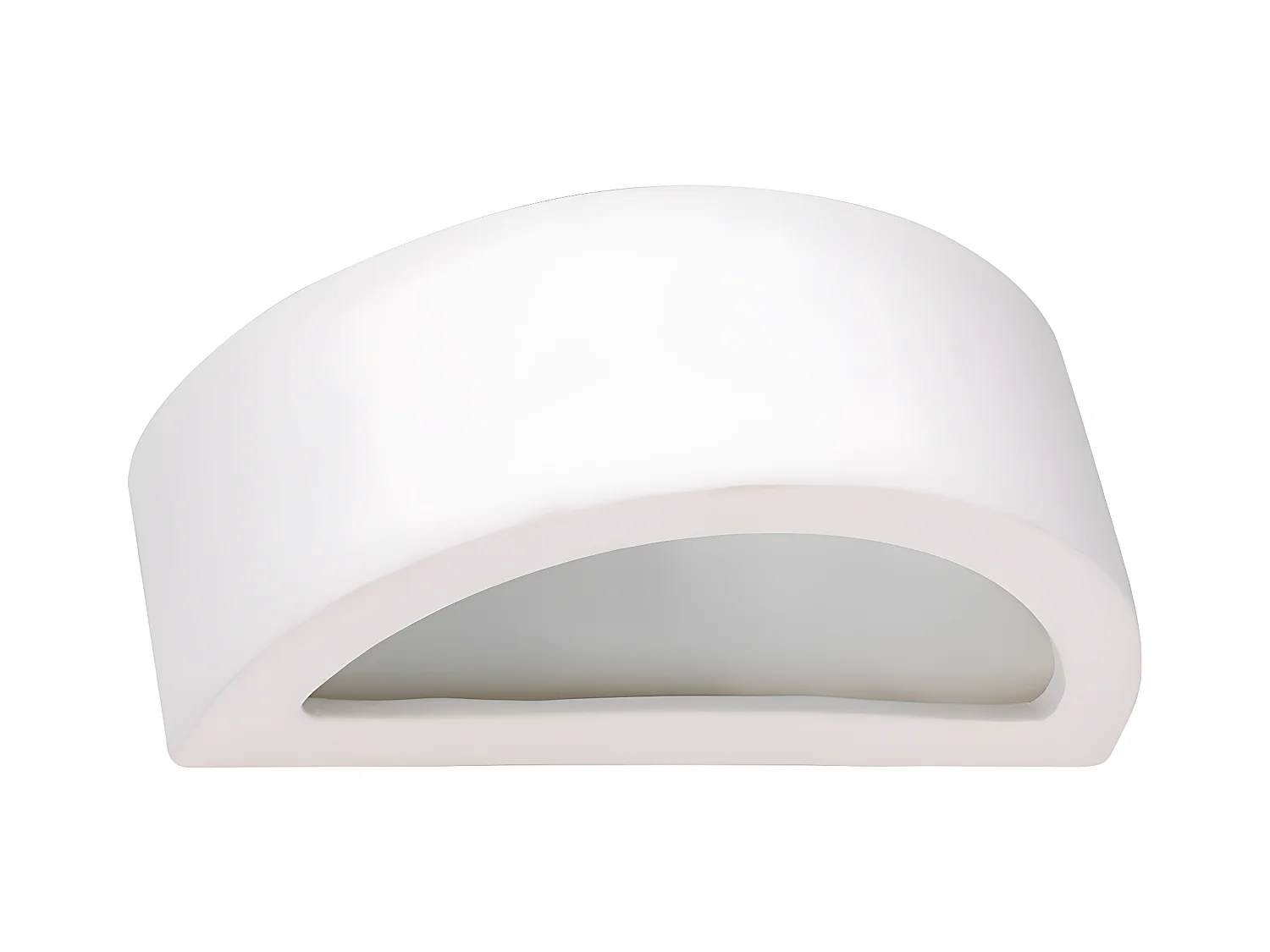 Appliques Atena Moderne En Céramique - 1 Sources Lumineuses - L.30 X H.15 Cm - Blanc