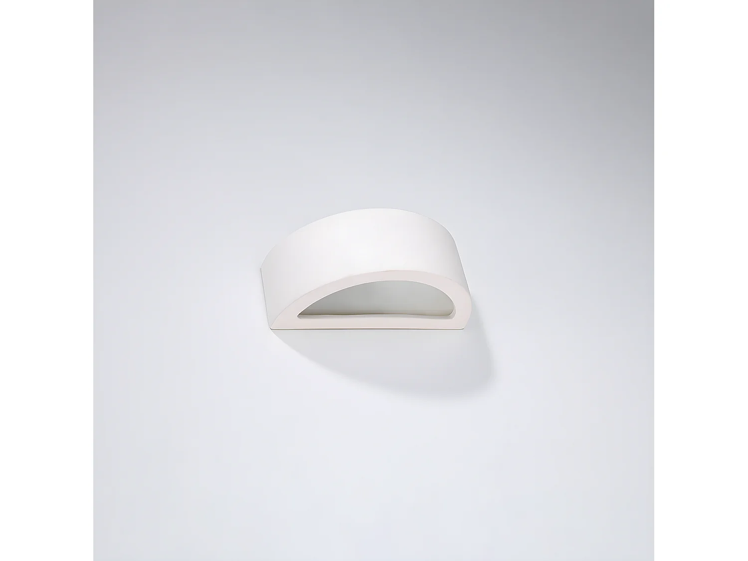 Appliques Atena Moderne En Céramique - 1 Sources Lumineuses - L.30 X H.15 Cm - Blanc