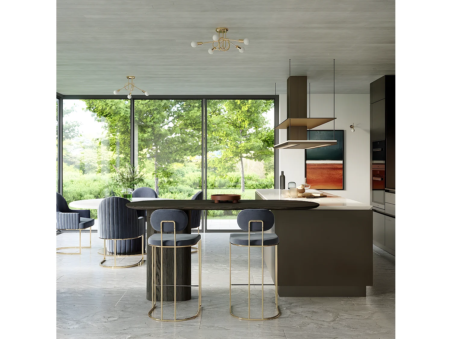 Appliques Supeł Industriel En Acier - 1 Sources Lumineuses - L.25 X H.20 Cm - Éclat Doré