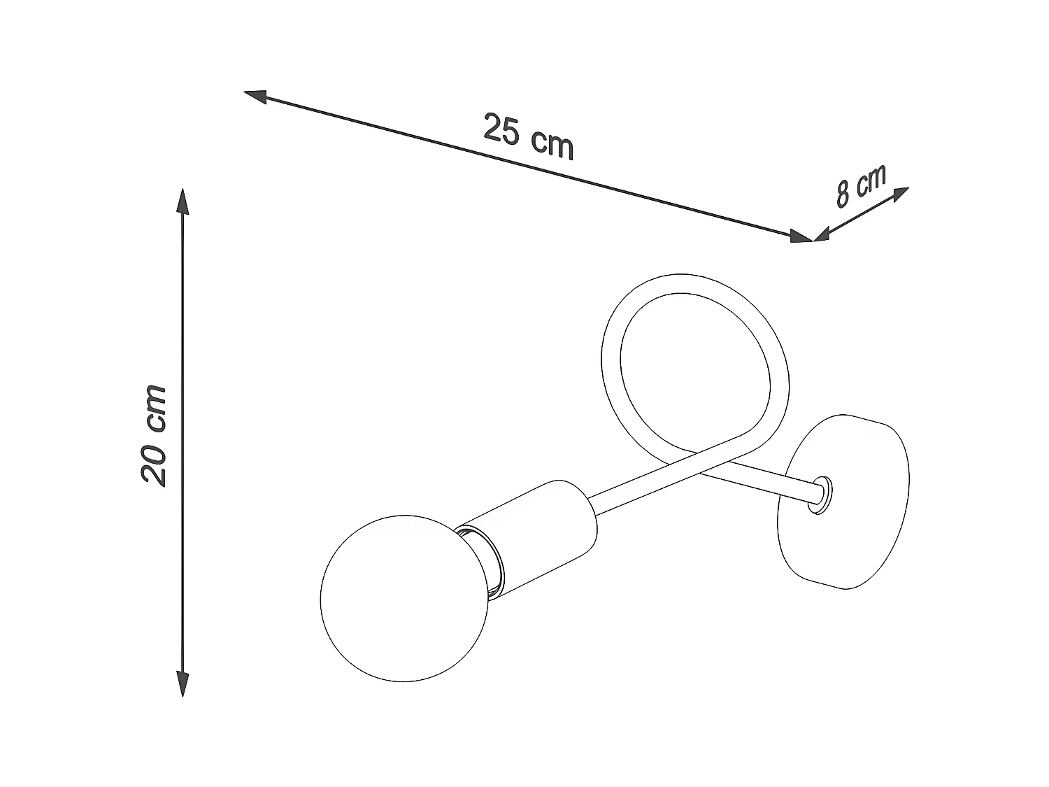 Appliques Supeł Industriel En Acier - 1 Sources Lumineuses - L.25 X H.20 Cm - Éclat Doré