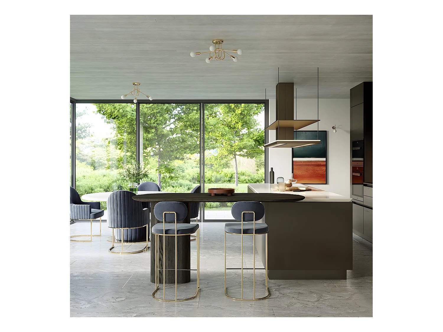 Appliques Supeł Industriel En Acier - 1 Sources Lumineuses - L.25 X H.20 Cm - Éclat Doré