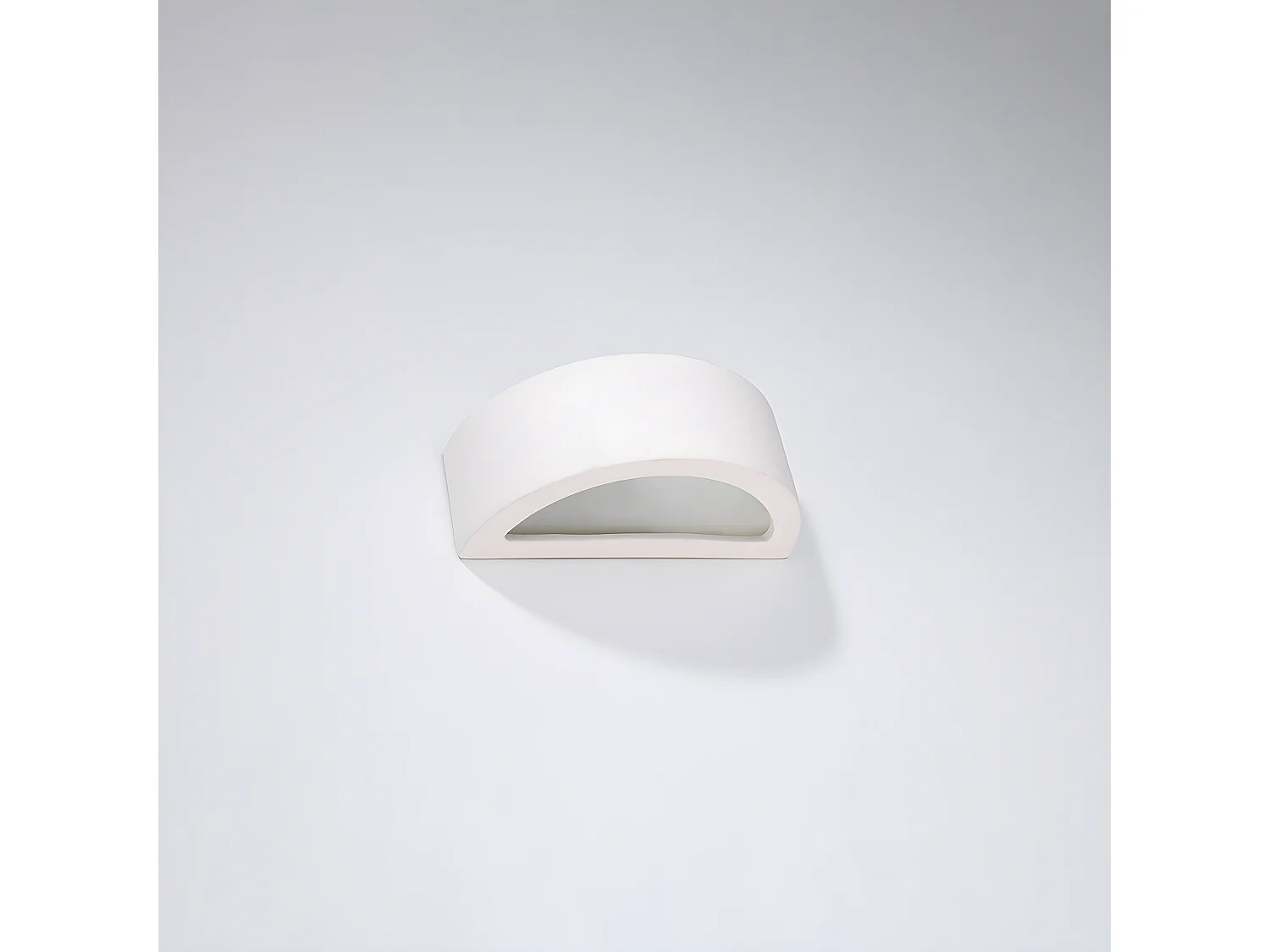 Lampade Da Parete Atena Moderno Di Ceramica - 1 Sorgenti Luminose - L.20 X A.10 Cm - Bianco