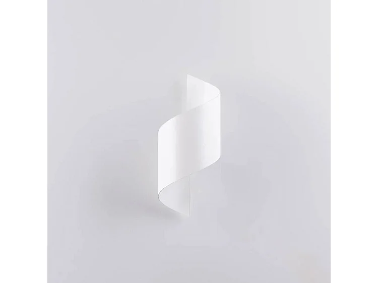 Lampade Da Parete Talassa Moderno Di Acciaio - 1 Sorgenti Luminose - L.15 X A.31 Cm - Bianco