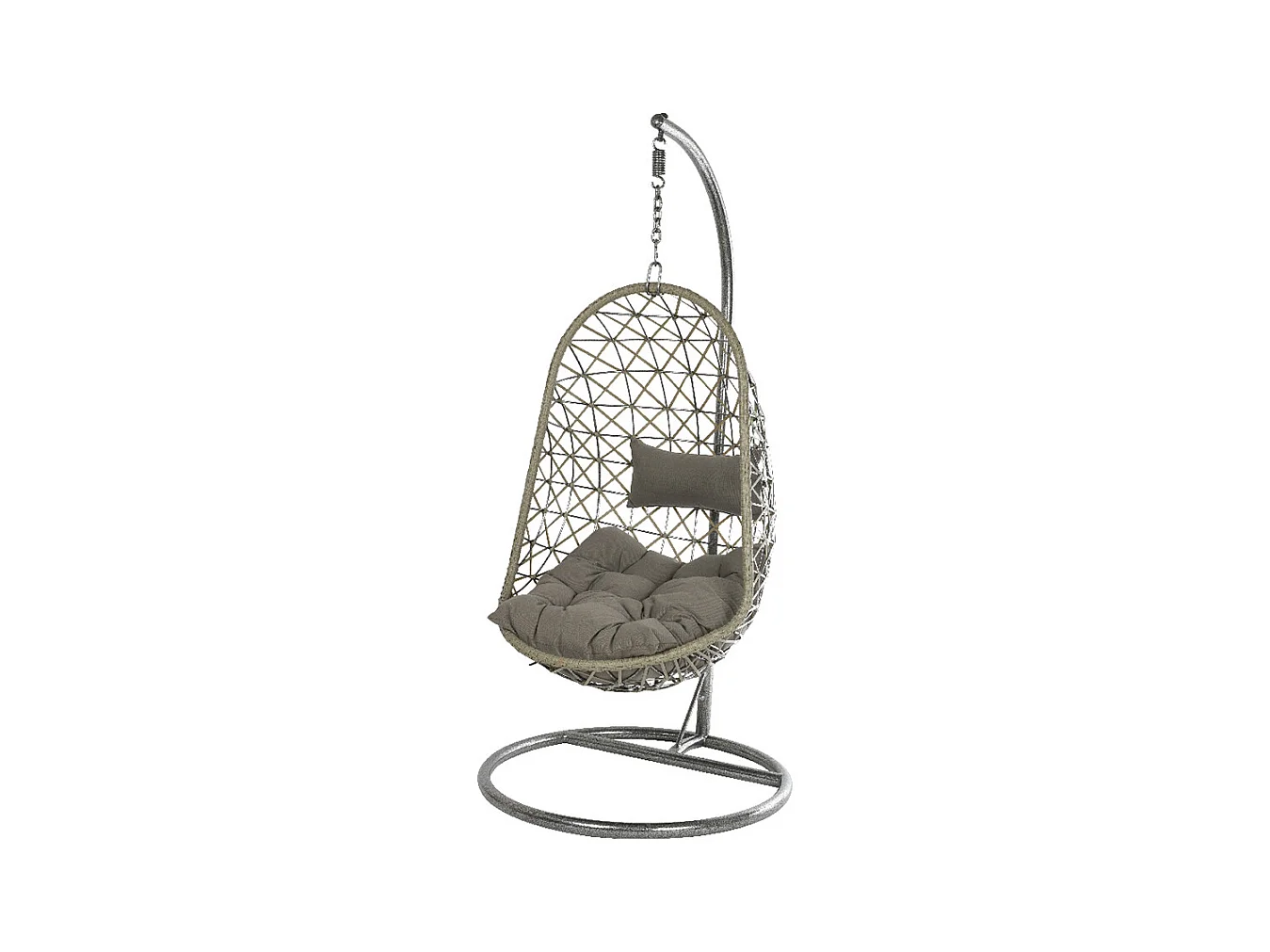 Fauteuil suspendu Bologna Gris - Jardideco