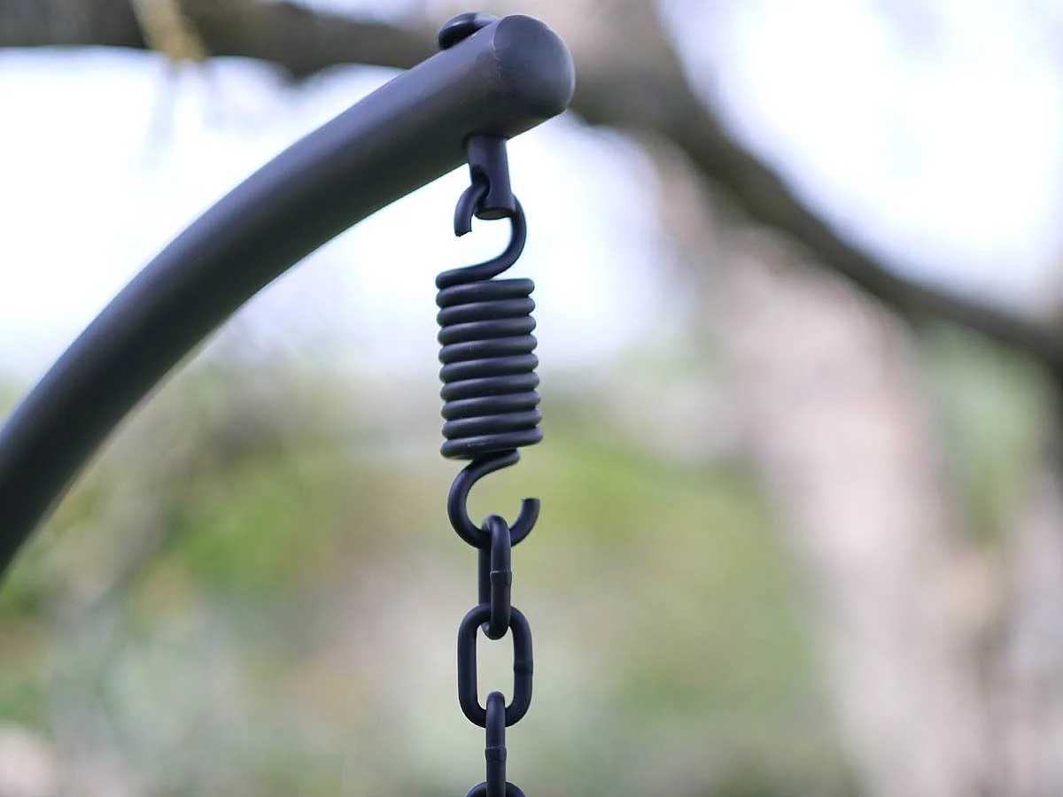 Fauteuil suspendu London Noir - Jardideco