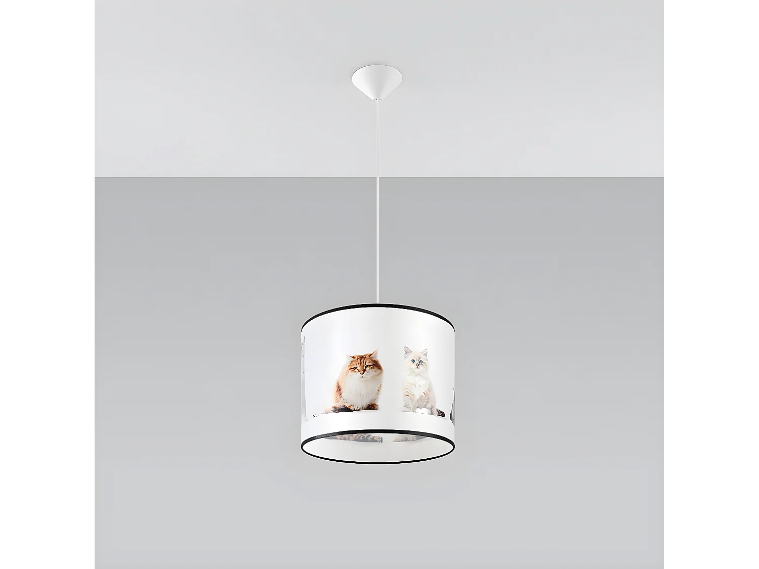 Lampade A Sospensione Koty Moderno Di Pvc - 1 Sorgenti Luminose - L.30 X A.95 Cm - Multicolore