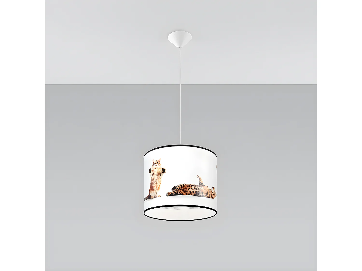 Lampade A Sospensione Koty Moderno Di Pvc - 1 Sorgenti Luminose - L.30 X A.95 Cm - Multicolore