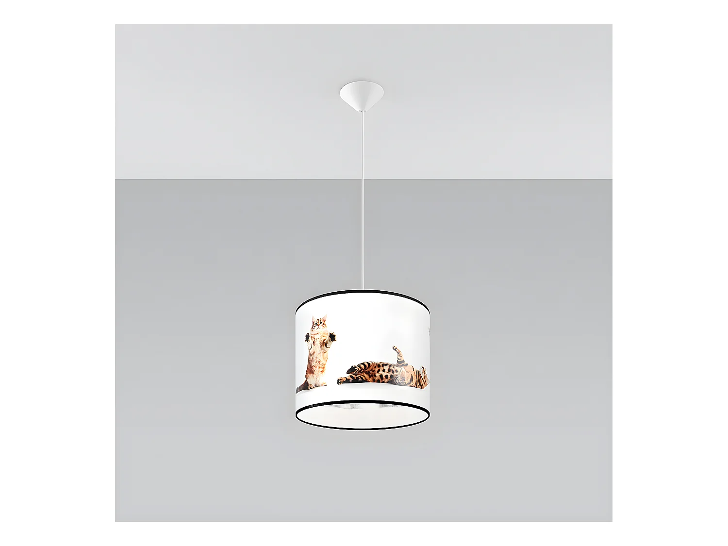 Lampes Suspendues Koty Moderne En Pvc - 1 Sources Lumineuses - L.30 X H.95 Cm - Multicolore