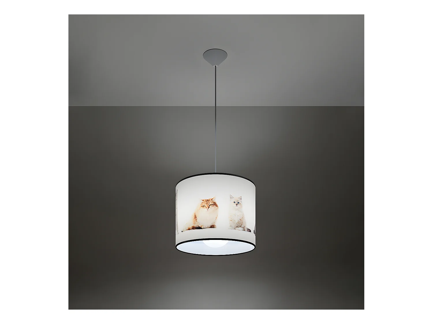 Lampes Suspendues Koty Moderne En Pvc - 1 Sources Lumineuses - L.30 X H.95 Cm - Multicolore