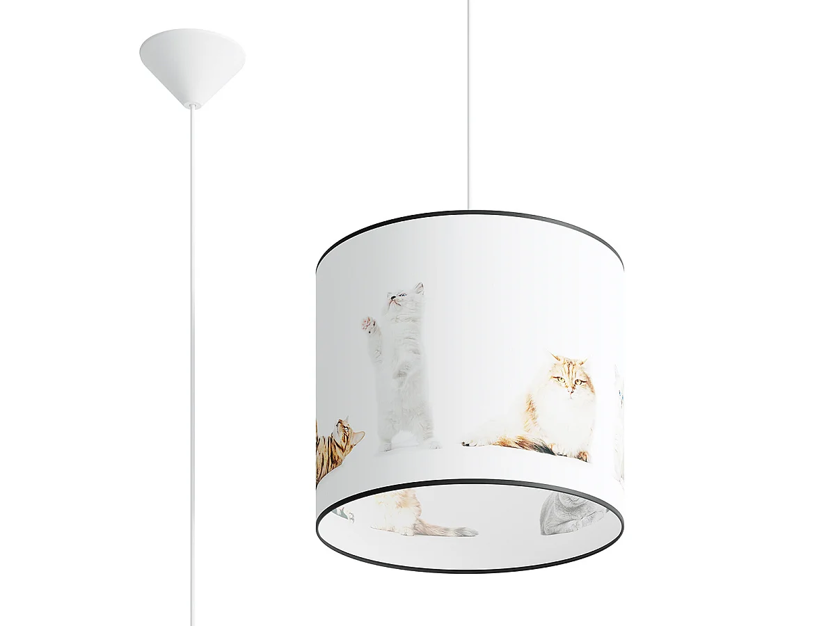 Lampe Suspendues Koty Moderne En Pvc - 1 Sources Lumineuses - L.30 X H.95 Cm - Multicolore