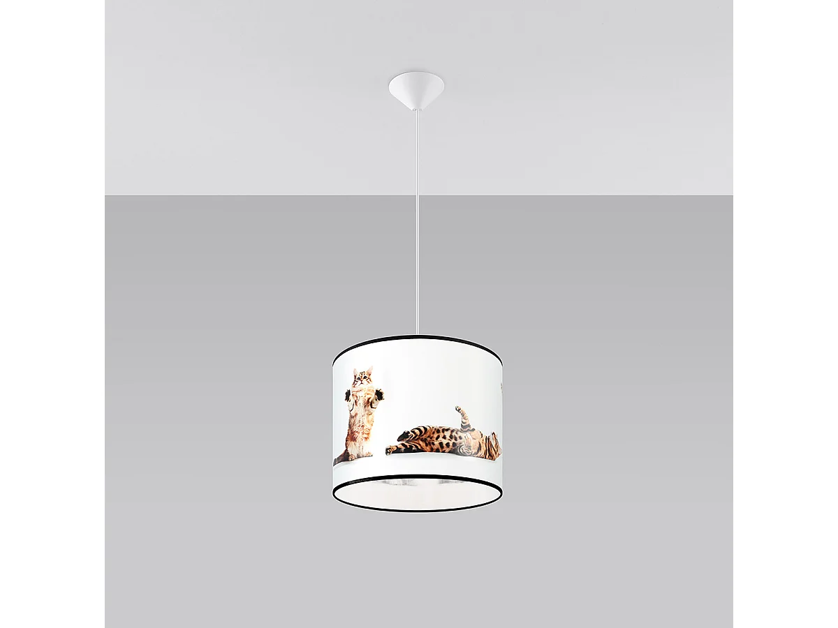 Lampe Suspendues Koty Moderne En Pvc - 1 Sources Lumineuses - L.30 X H.95 Cm - Multicolore