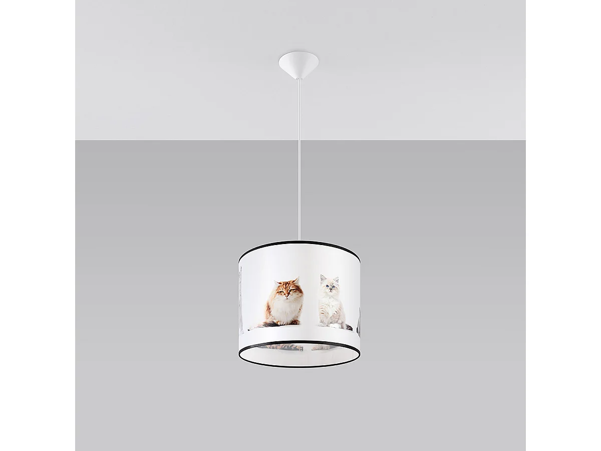 Lampe Suspendues Koty Moderne En Pvc - 1 Sources Lumineuses - L.30 X H.95 Cm - Multicolore
