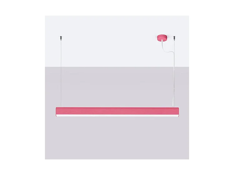 Lampes Suspendues Farge Moderne En Aluminium - 1 Sources Lumineuses - L.120 X H.150 Cm - Rose