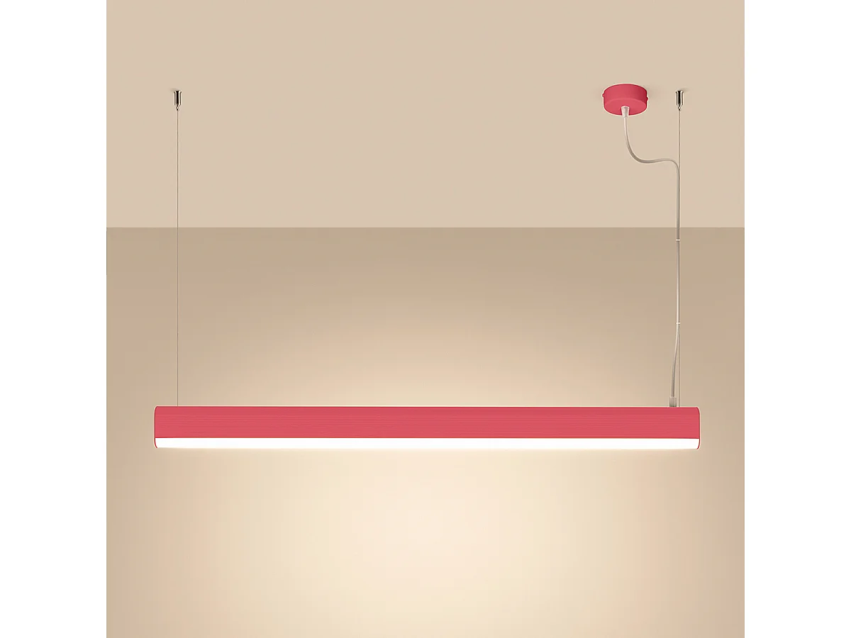 Hanglampen Farge Modern Van  - 1 Lichtbronnen - L.120 X H.150 Cm - Roze