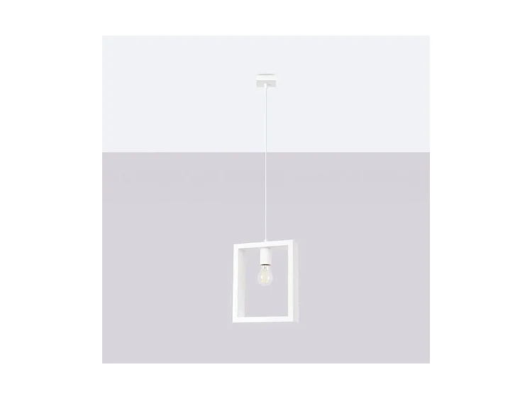 Hanglampen Aries Scandinavisch Van  - 1 Lichtbronnen - L.24 X H.133 Cm - Wit