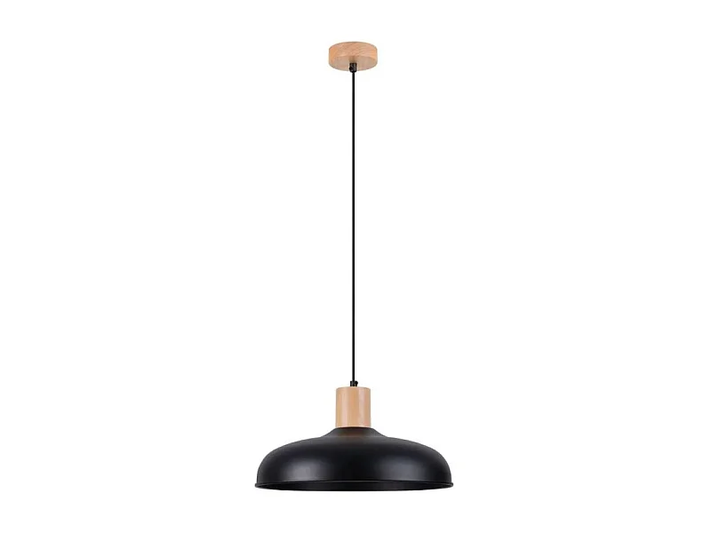 Lampes Suspendues Indy Scandinave En Acier - 1 Sources Lumineuses - L.38 X H.120 Cm - Noir