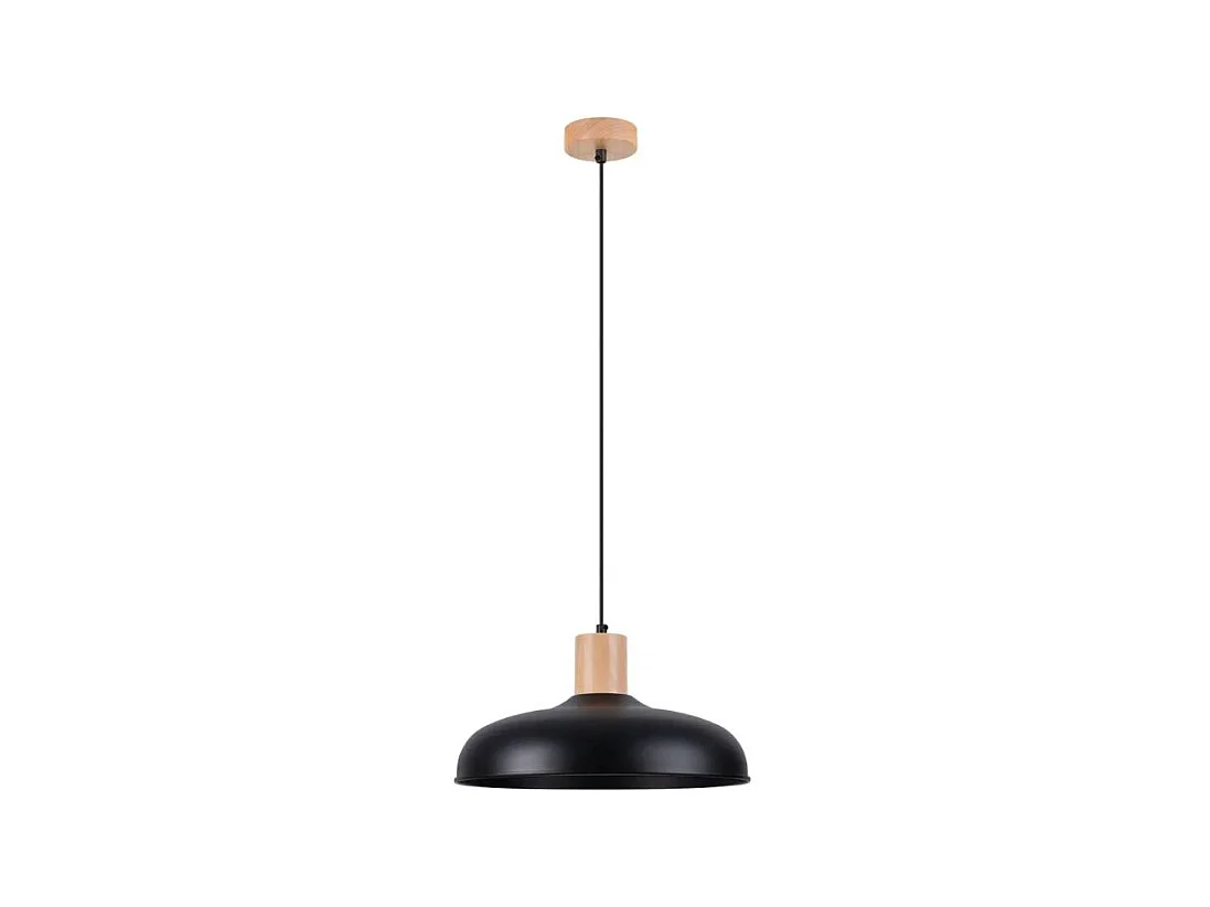 Lampes Suspendues Indy Scandinave En Acier - 1 Sources Lumineuses - L.38 X H.120 Cm - Noir