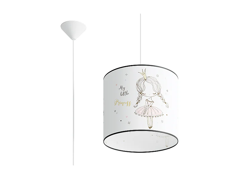 Lampes Suspendues Princess Moderne En Pvc - 1 Sources Lumineuses - L.30 X H.95 Cm - Multicolore