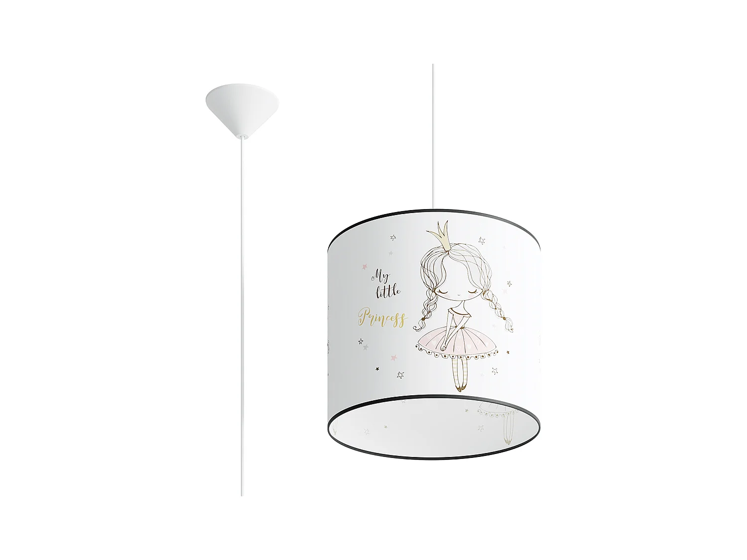 Lampes Suspendues Princess Moderne En Pvc - 1 Sources Lumineuses - L.30 X H.95 Cm - Multicolore