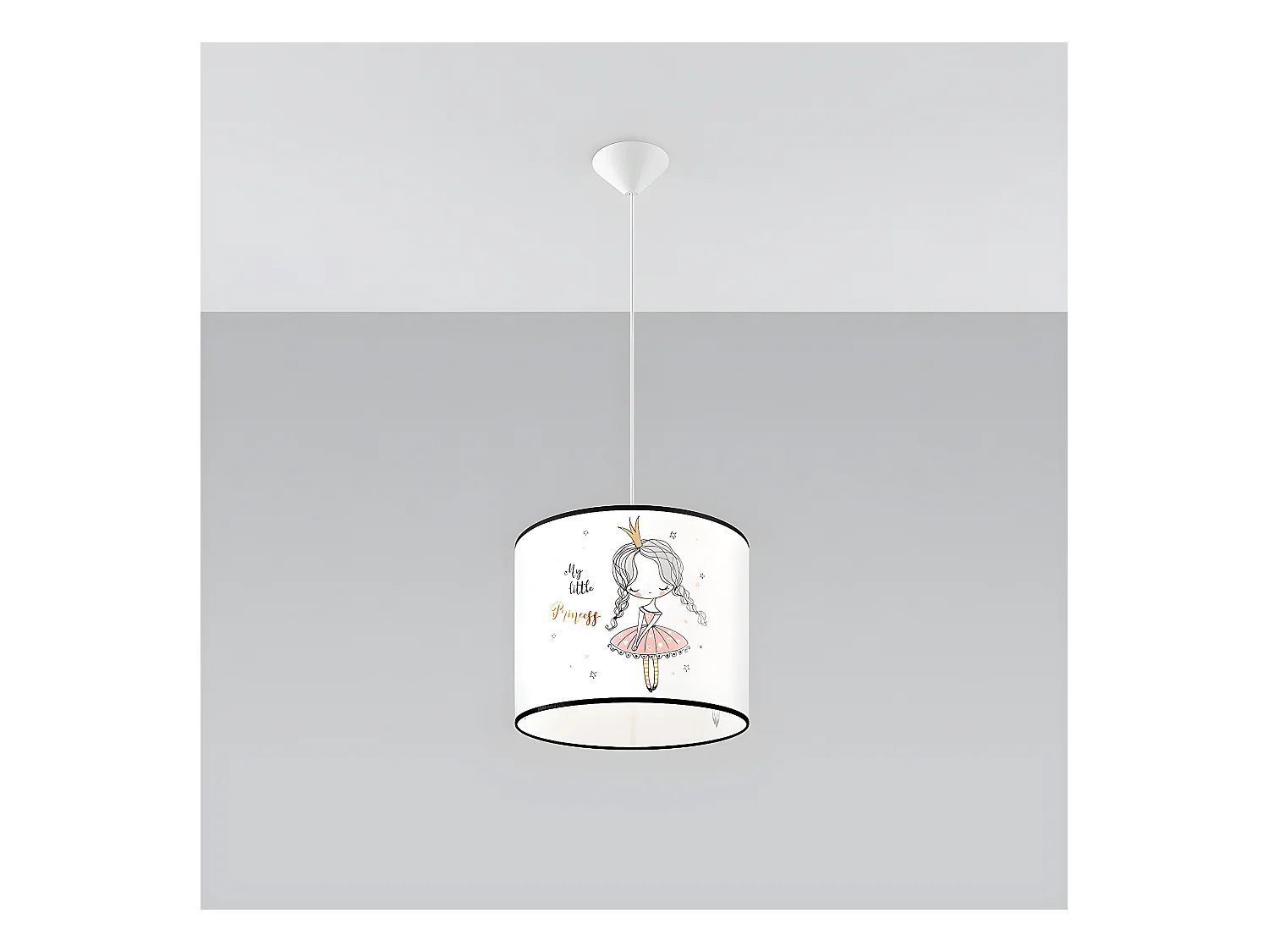 Lampes Suspendues Princess Moderne En Pvc - 1 Sources Lumineuses - L.30 X H.95 Cm - Multicolore