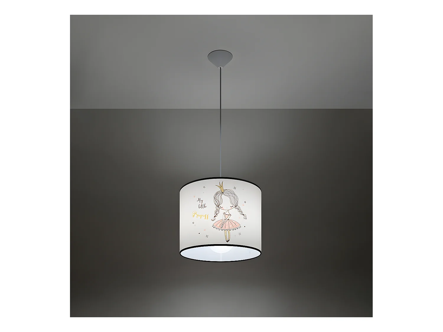 Lampes Suspendues Princess Moderne En Pvc - 1 Sources Lumineuses - L.30 X H.95 Cm - Multicolore