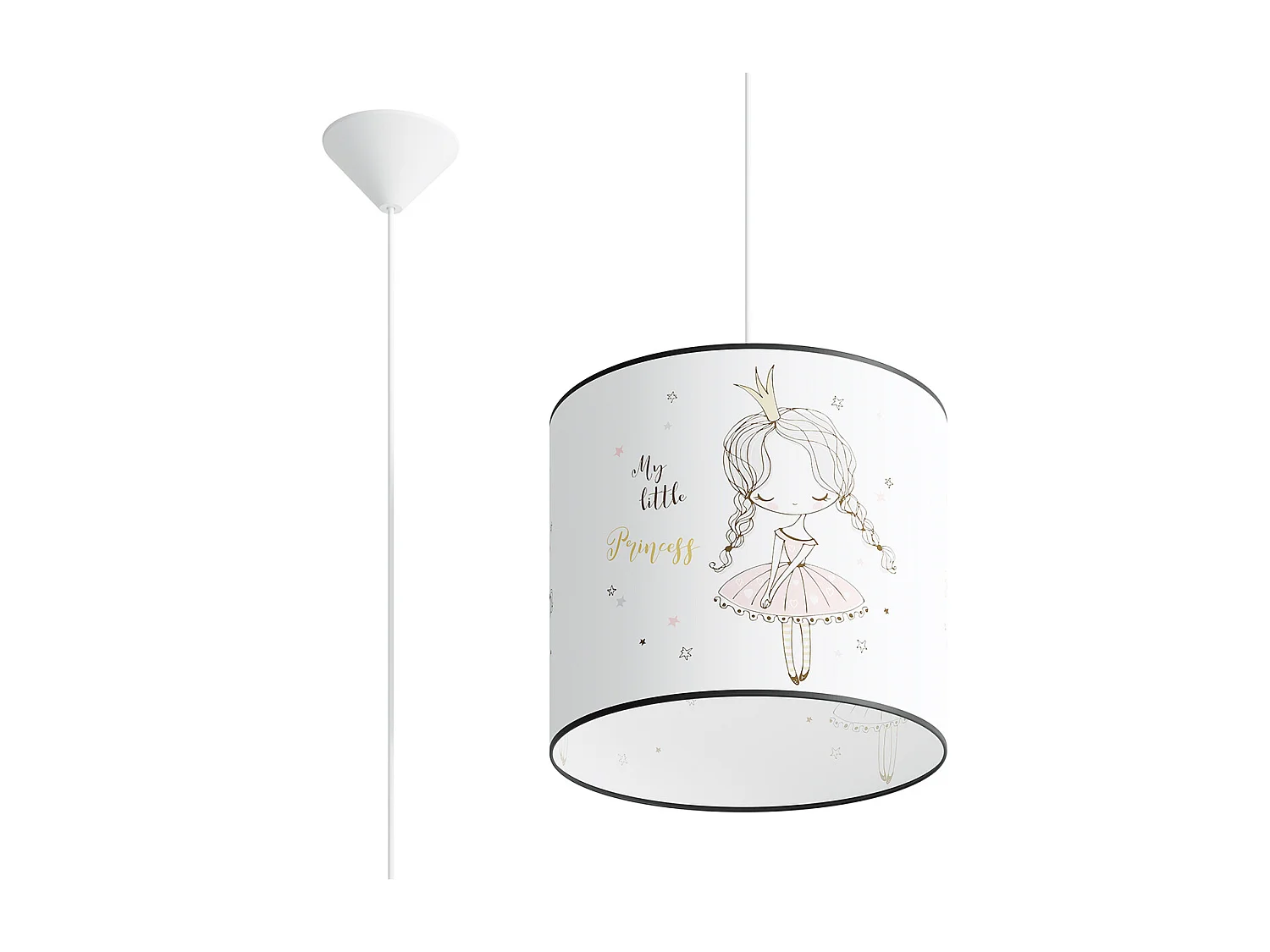Lampa wisząca PRINCESS 30 biała
