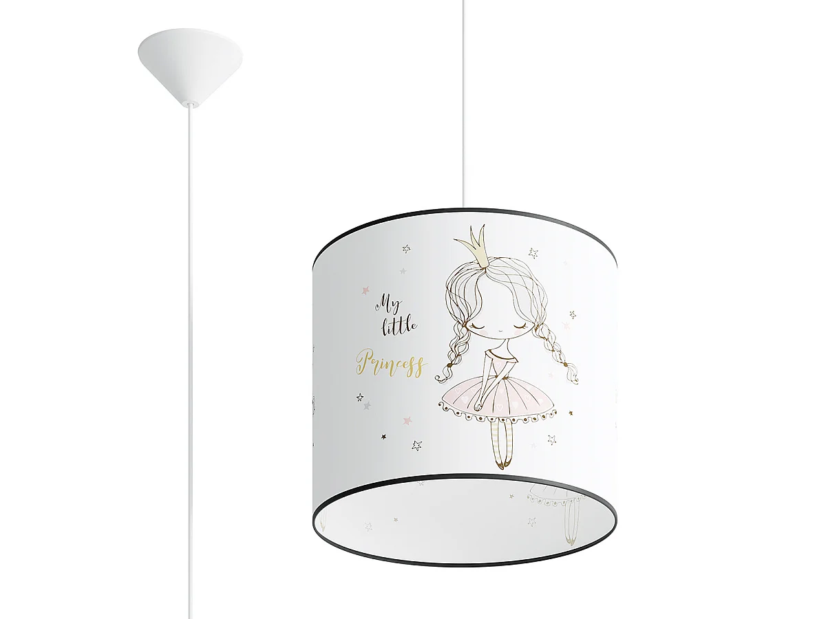 Lampe Suspendues Princess Moderne En Pvc - 1 Sources Lumineuses - L.30 X H.95 Cm - Multicolore