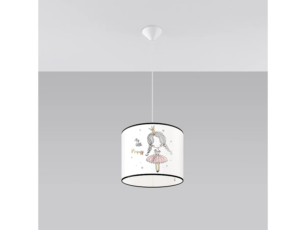 Lampe Suspendues Princess Moderne En Pvc - 1 Sources Lumineuses - L.30 X H.95 Cm - Multicolore