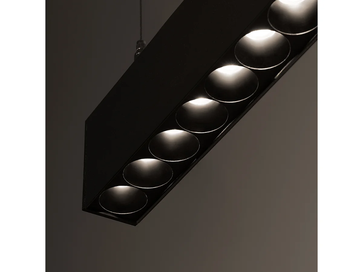 Hanglampen Soren Modern Van  - 1 Lichtbronnen - L.120 X H.170 Cm - Zwart