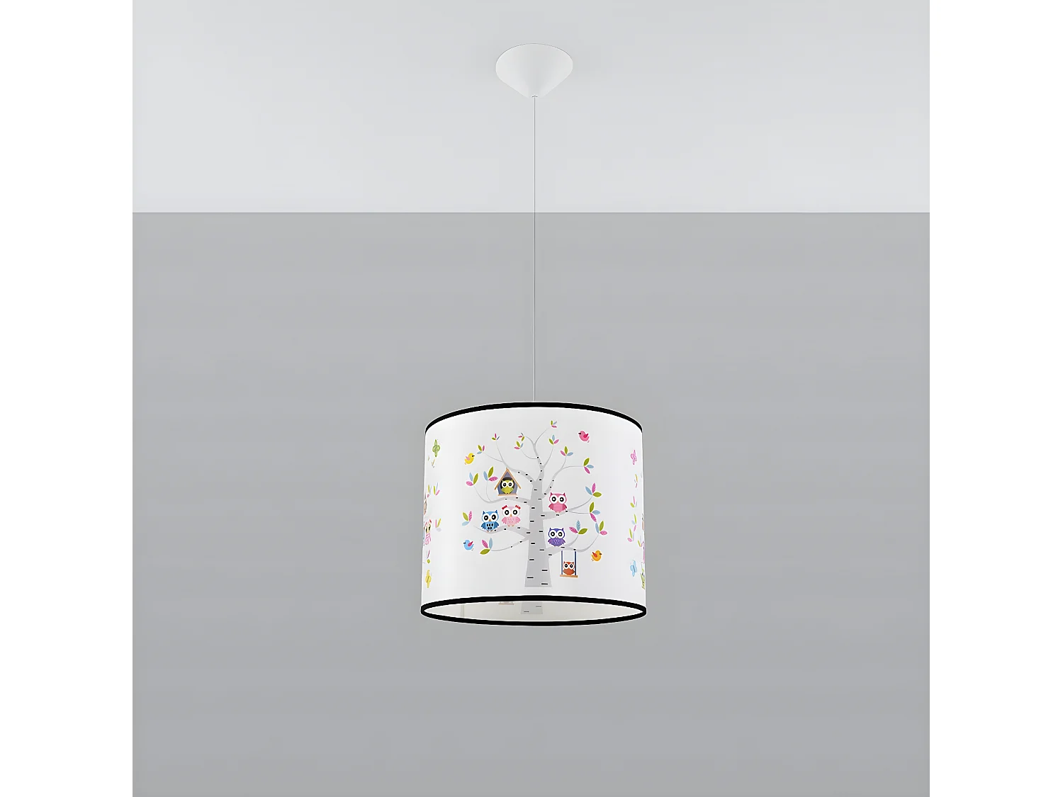 Pendelleuchten Sowy Modern Aus  Pvc - 1 Lichtquellen - L.30 X H. Cm - Mehrfarben