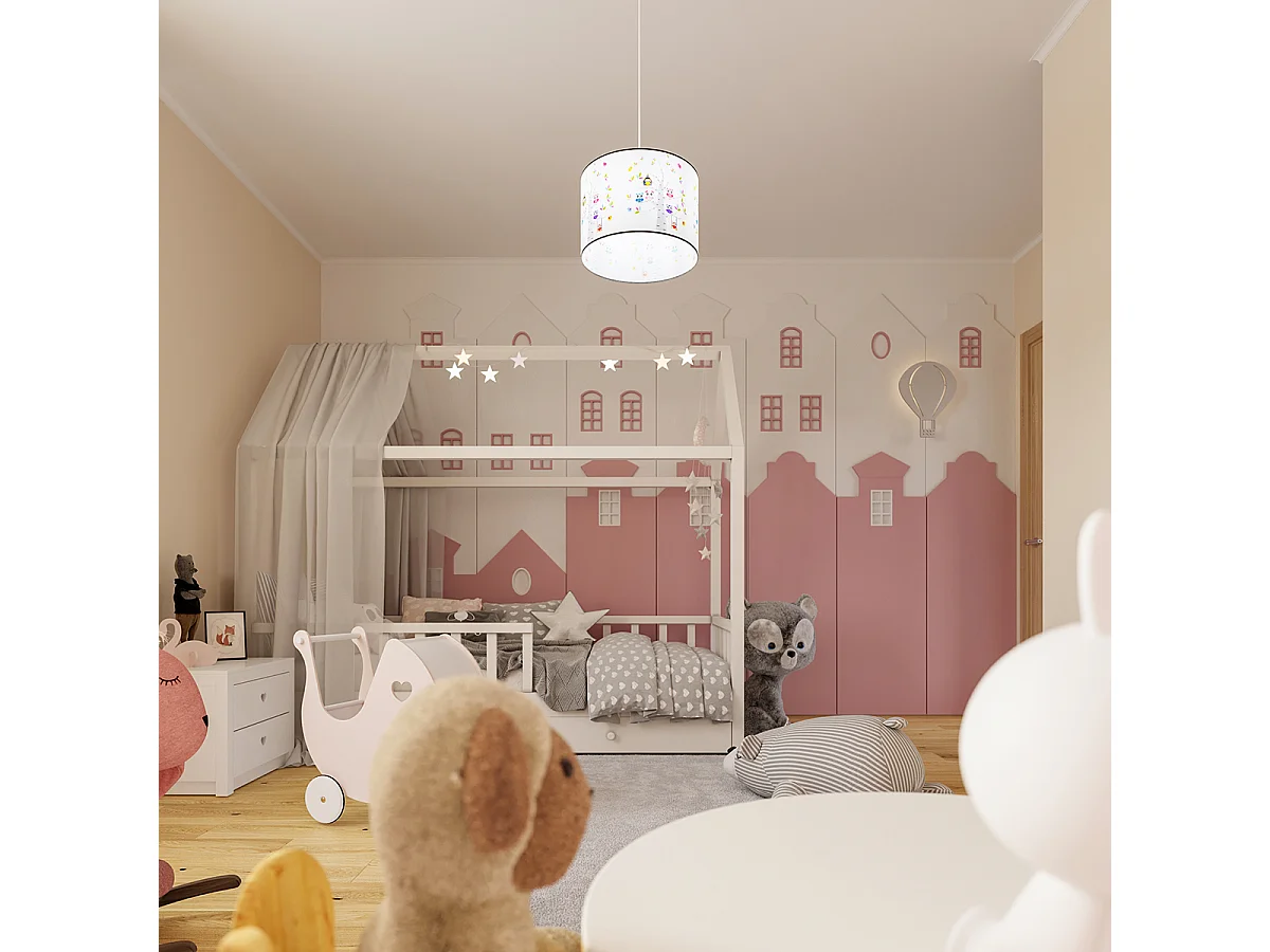 Lampe Suspendues Sowy Moderne En Pvc - 1 Sources Lumineuses - L.30 X H.82 Cm - Multicolore