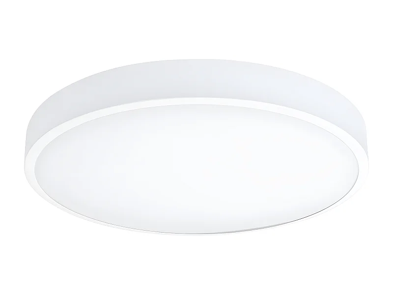 Plafondlampen Onyx Minimalistisch Van  - 1 Lichtbronnen - L.60 X H.6 Cm - Wit