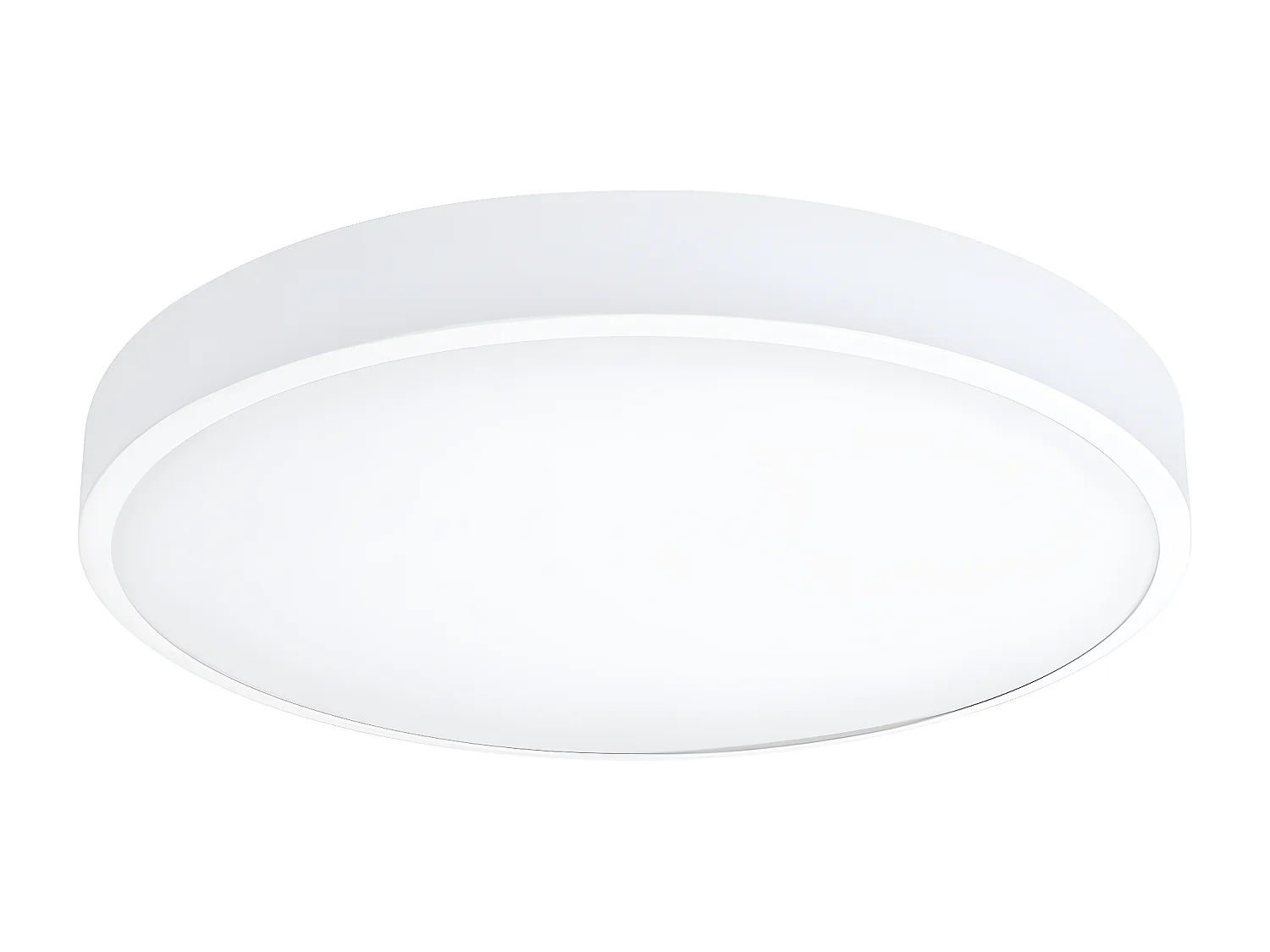 Plafonniers Onyx Minimaliste En Aluminium - 1 Sources Lumineuses - L.60 X H.6 Cm - Blanc