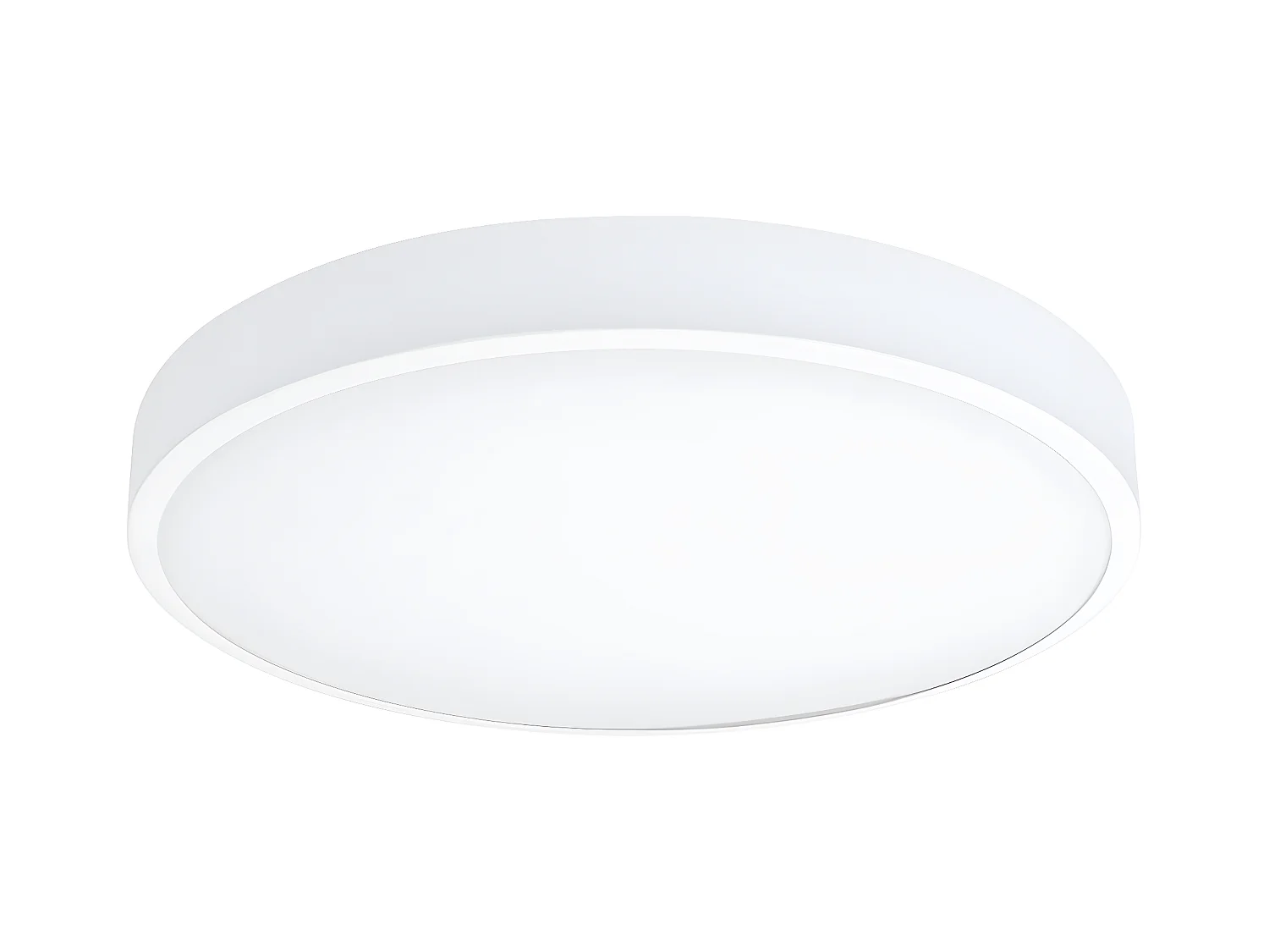 Plafonniers Onyx Minimaliste En Aluminium - 1 Sources Lumineuses - L.60 X H.6 Cm - Blanc
