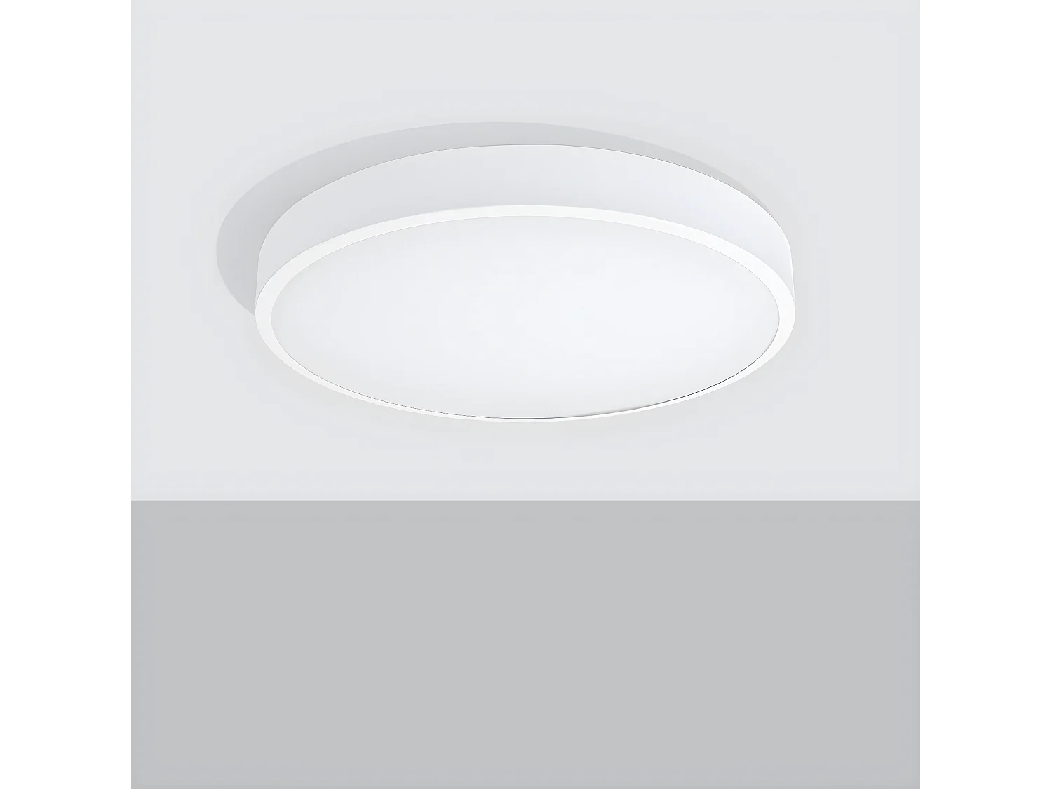 Plafondlampen Onyx Minimalistisch Van  - 1 Lichtbronnen - L.60 X H.6 Cm - Wit