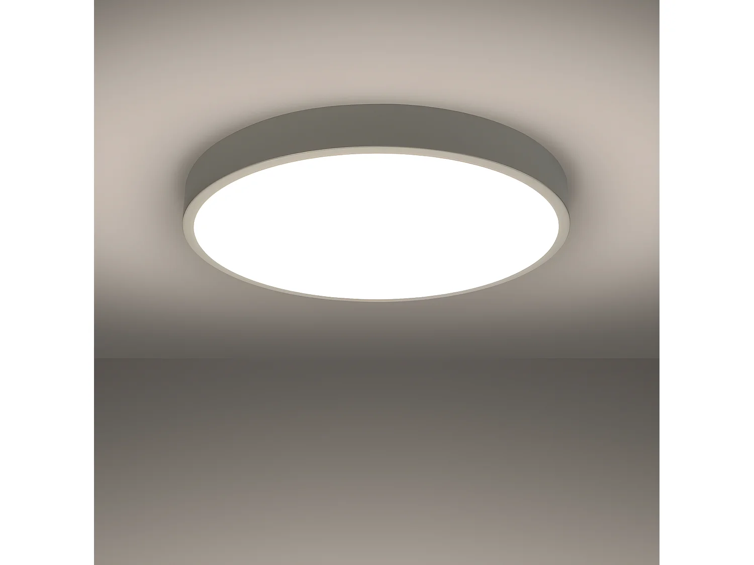 Plafondlampen Onyx Minimalistisch Van  - 1 Lichtbronnen - L.60 X H.6 Cm - Wit