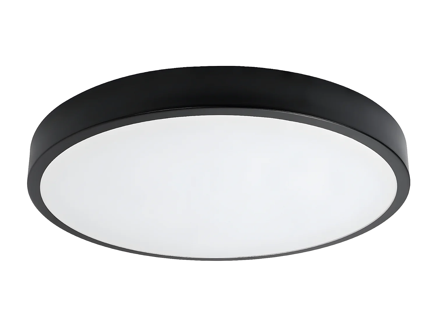 Plafonniers Onyx Minimaliste En Aluminium - 1 Sources Lumineuses - L.60 X H.6 Cm - Noir