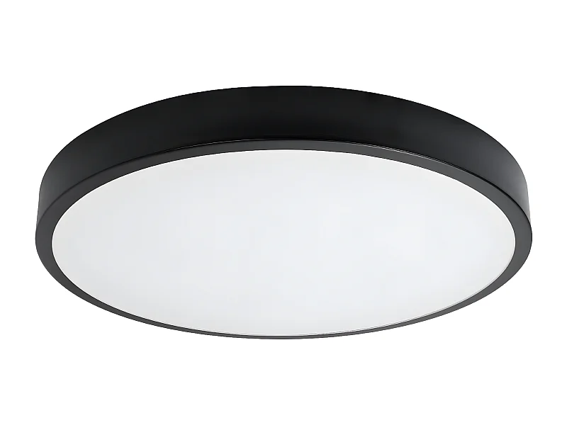 Lámparas De Techo Onyx Minimalista De Aluminio - 1 Fuentes Luminosas - L.60 X A.6 Cm - Negro