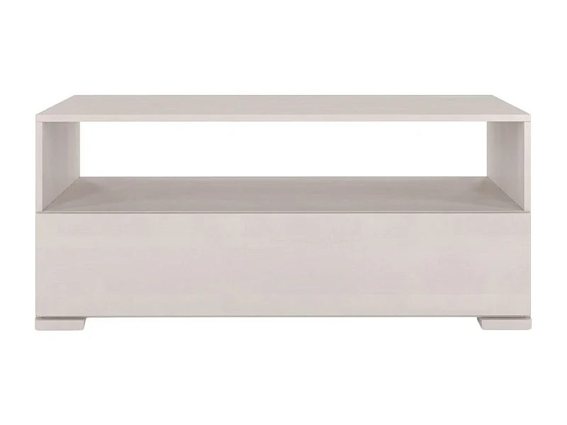 Massivholz-tv-schrank Sandema, buche - lackiert, weiß