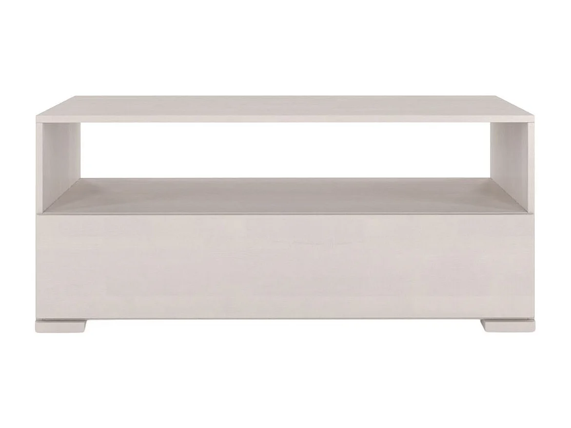 Meuble TV en bois de hêtre Visby Sandema / blanc