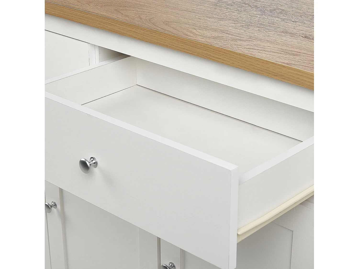 Commode 3 portes ATOCA Blanc cassé